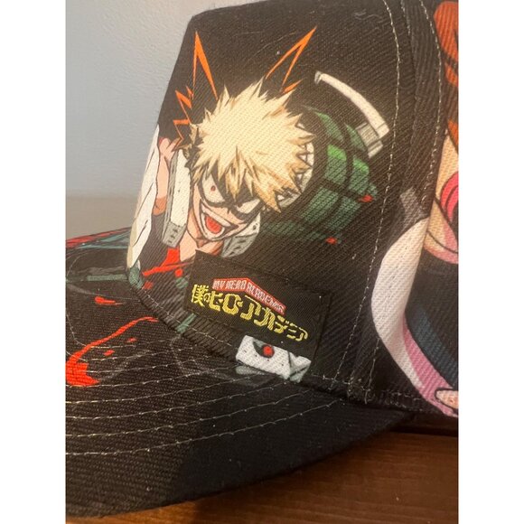 My Hero Academia Adjustable Funimation SnapBack Baseball Cap Manga OSFM Japanese - Picture 3 of 8